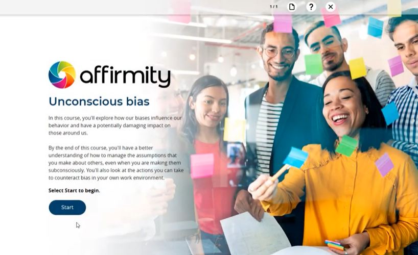 D&I specialist Affirmity has launched a new eLearning course to help organizations manage unconscious bias in the workplace 