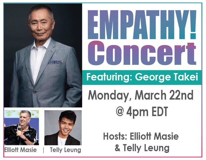 Empathy Concert - Monday, March 22 at 4pm ET