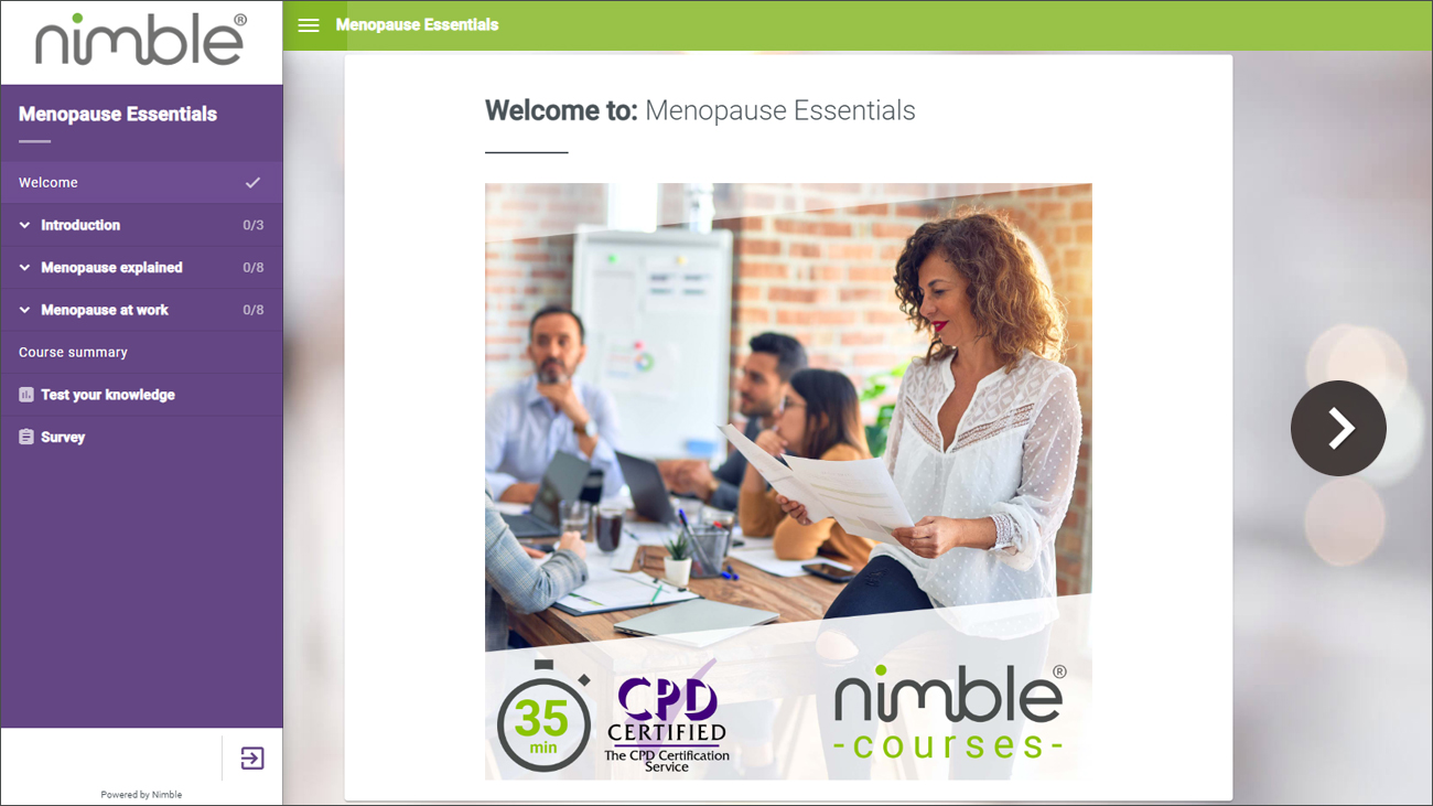 Nimble Course: Menopause Essentials